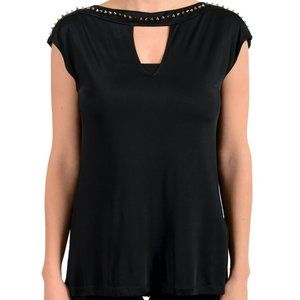 Versace Collection Women's Black Blouse Top